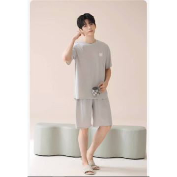 猫人冰丝男士睡衣男款夏季短袖新款超火薄款可外穿家居服套装